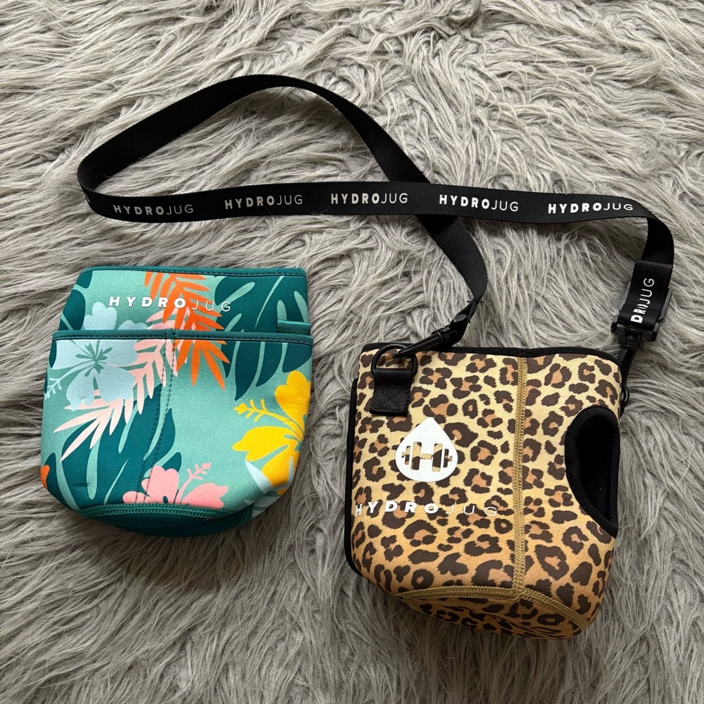 HydroJug Crossbody Bags‎ 1 Gallon Sleeves Leopard Hawaiian Floral Leaf
